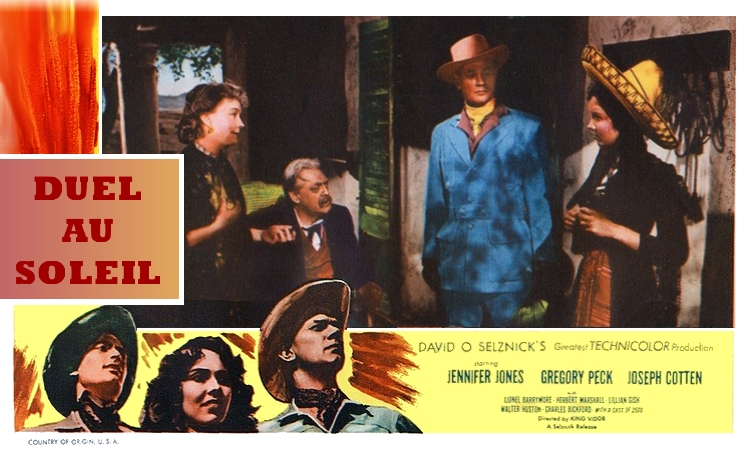 Affiche du film western Duel au soleil